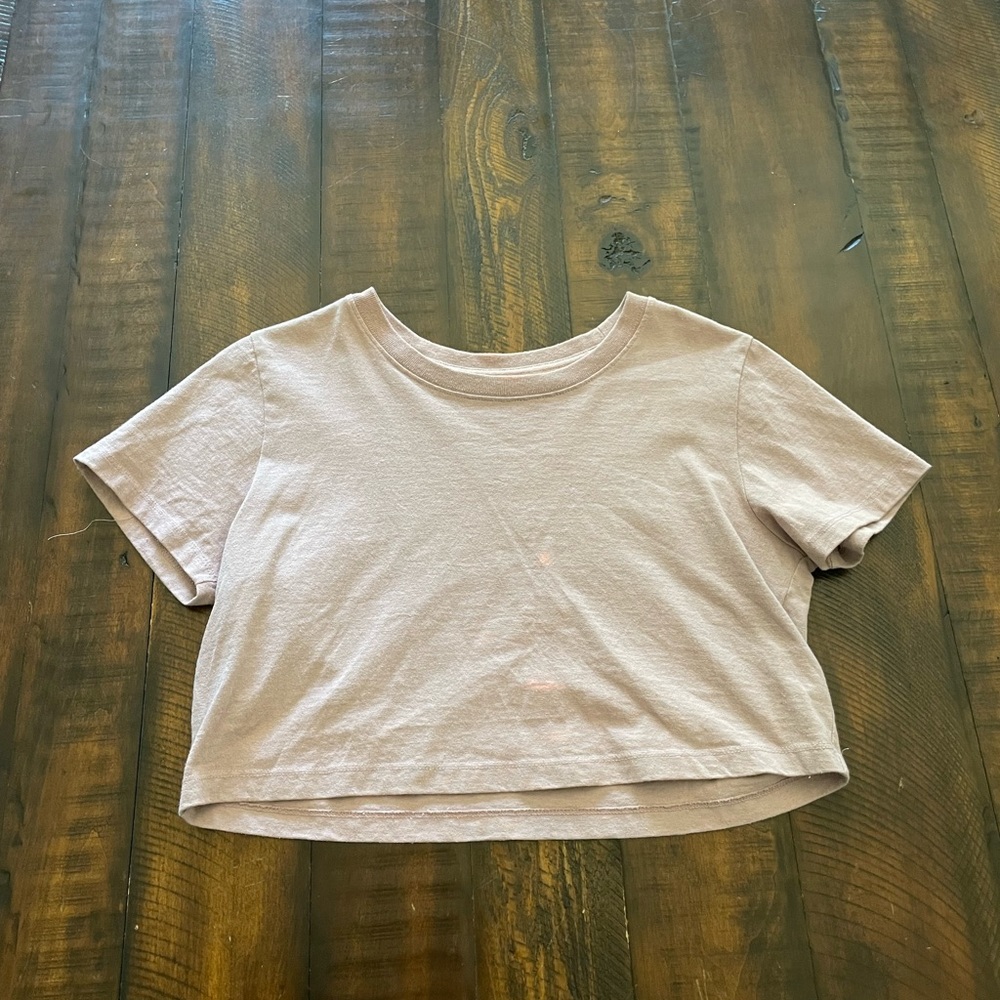 UO Pink Cropped T-Shirt